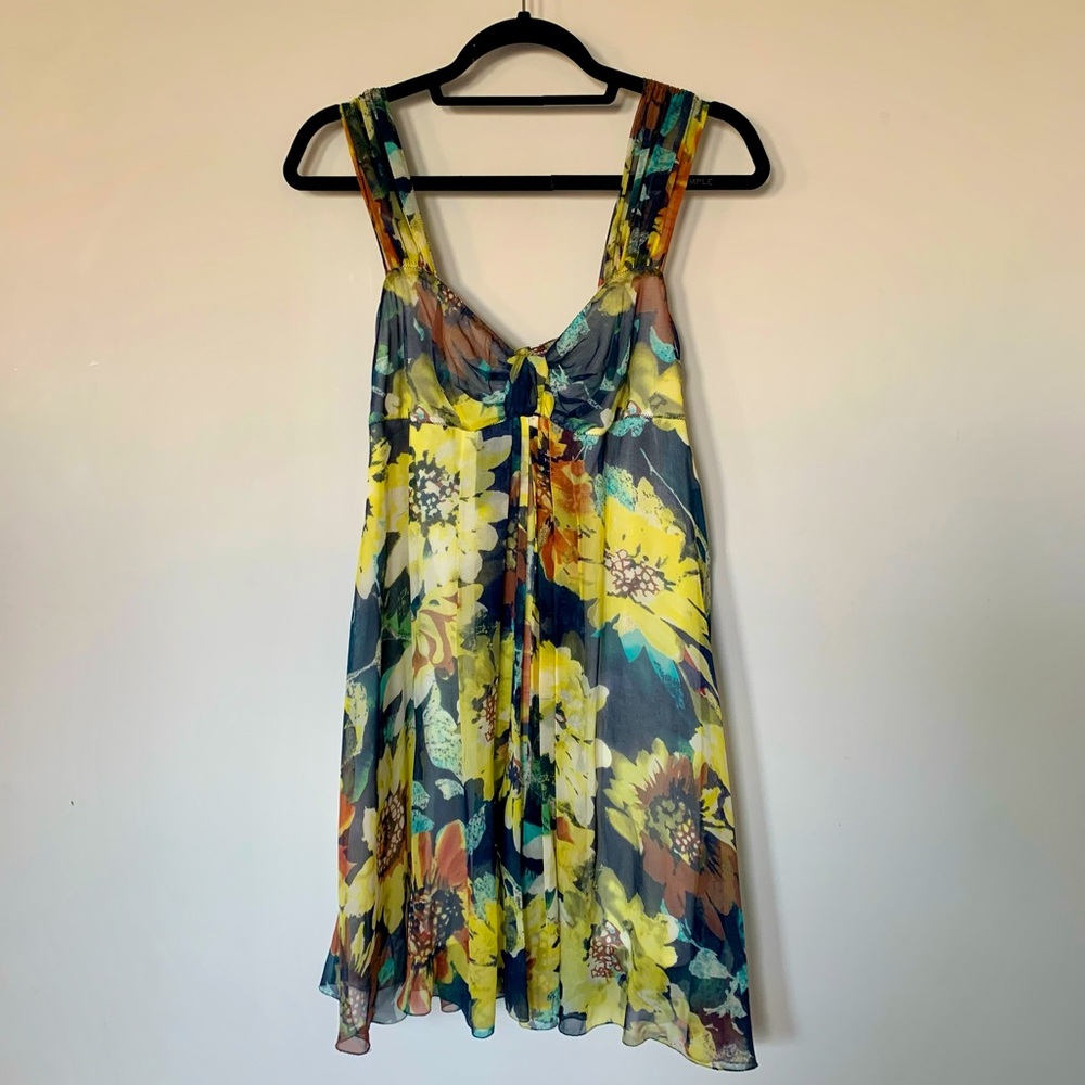 100% Silk Sunflower Dress